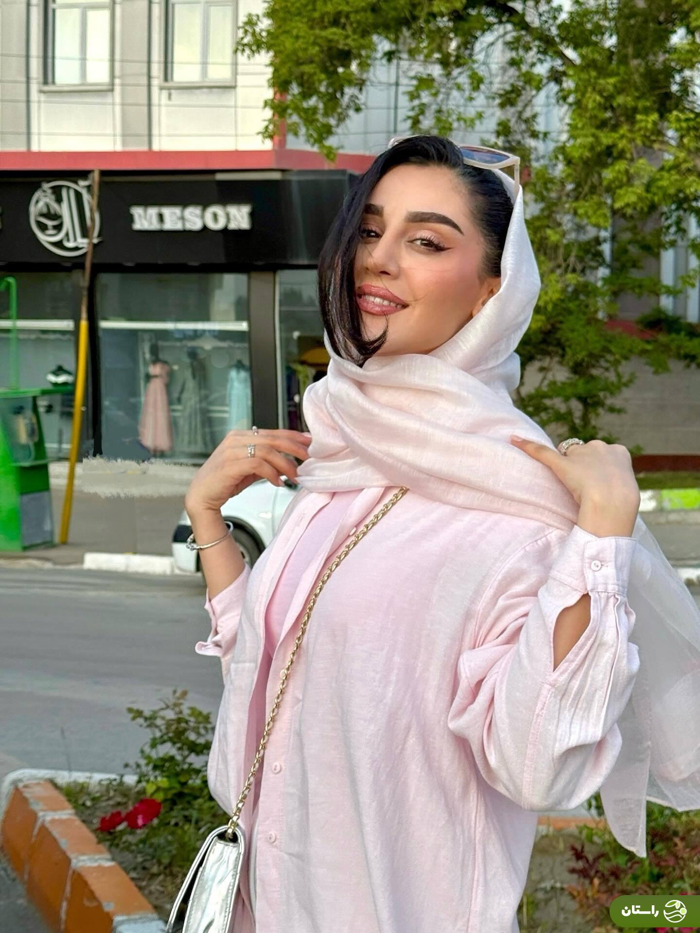 جدیدترین تصاویر میترا رفیع، گلنار سریال گیلدخت در خیابان‌های تهران