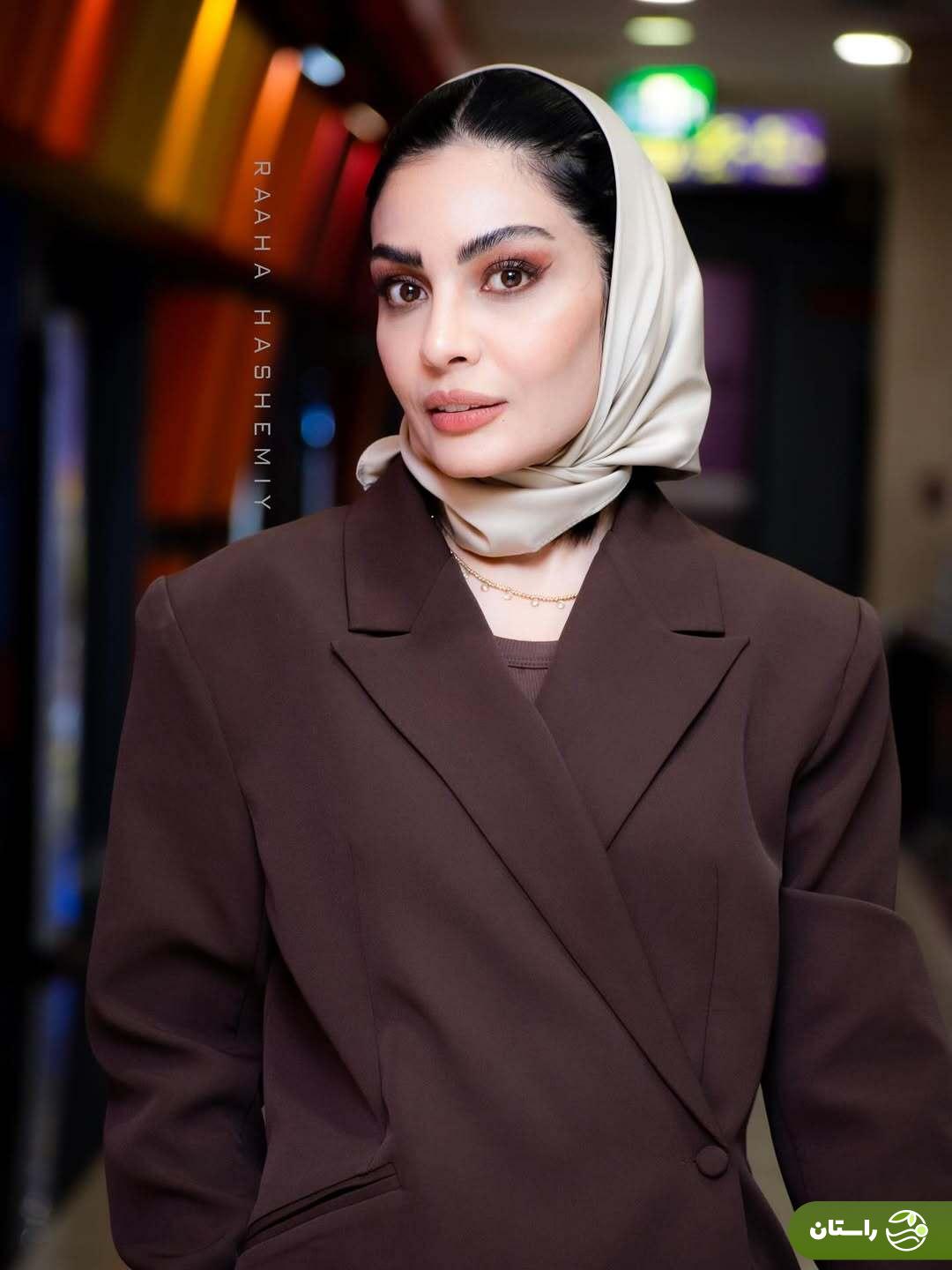 تصاویر | استایل جدید و ژست‌های صحرا اسداللهی در اکران فیلم سینمایی مرجان