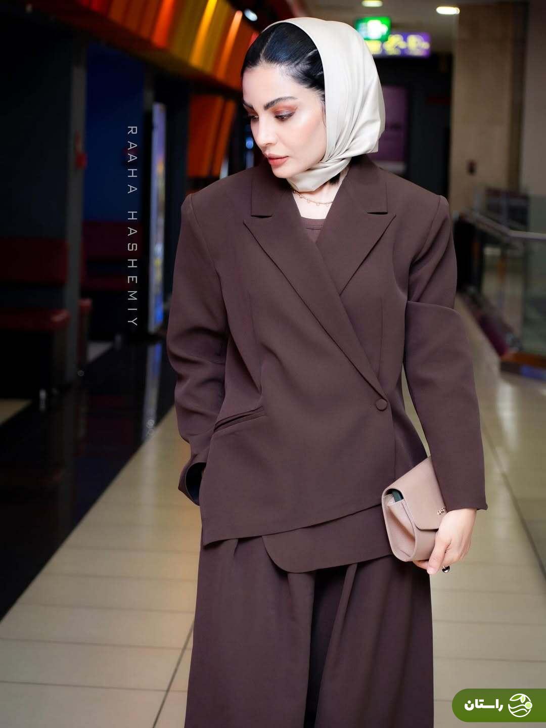 تصاویر | استایل جدید و ژست‌های صحرا اسداللهی در اکران فیلم سینمایی مرجان