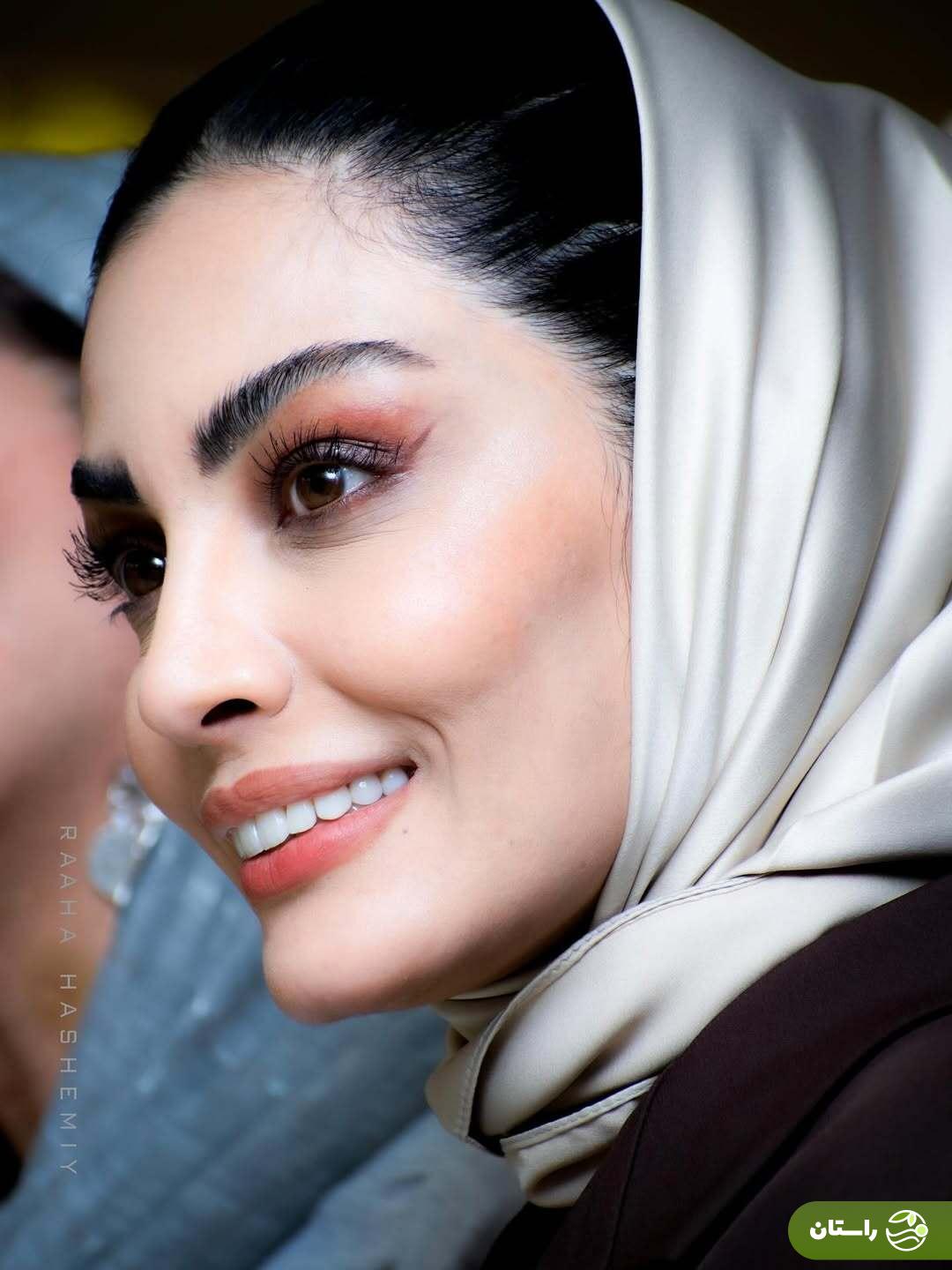 تصاویر | استایل جدید و ژست‌های صحرا اسداللهی در اکران فیلم سینمایی مرجان