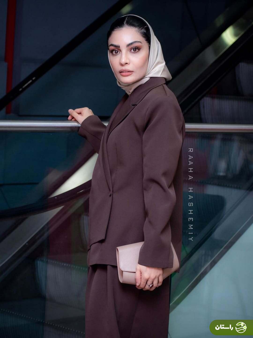 تصاویر | استایل جدید و ژست‌های صحرا اسداللهی در اکران فیلم سینمایی مرجان