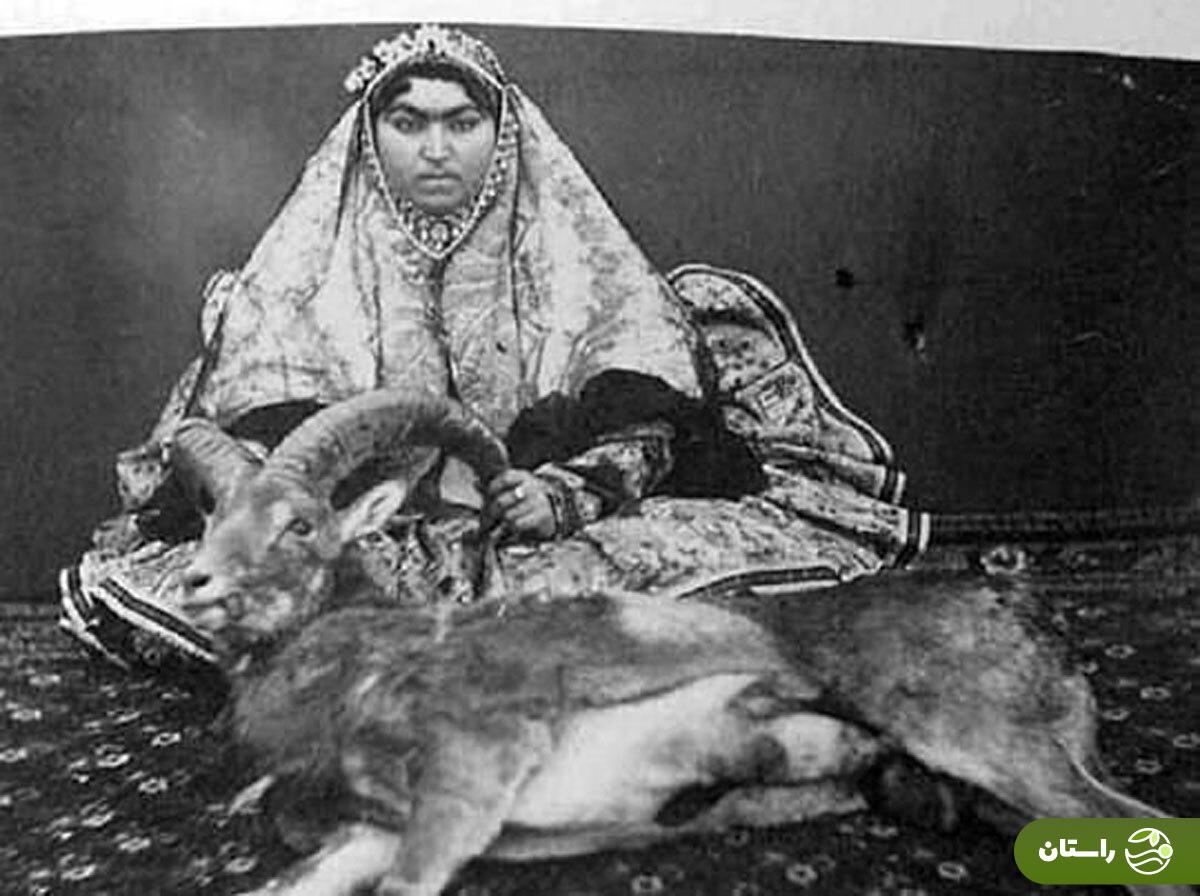 عکس | شکار متفاوت و شاهانه زن قاجار
