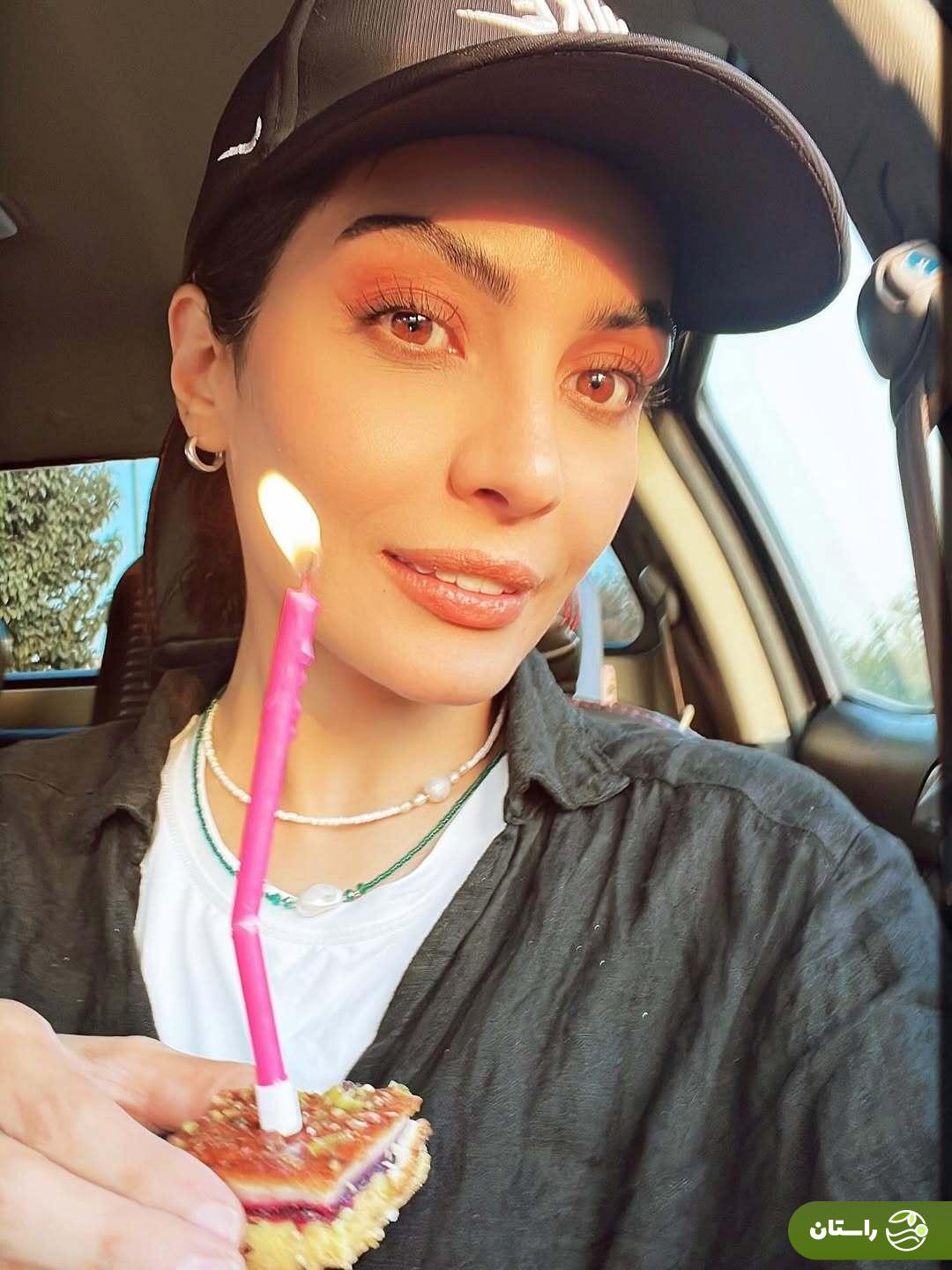 تصاویر جشن تولد ۳۳ سالگی صحرا اسداللهی وسط اتوبان!