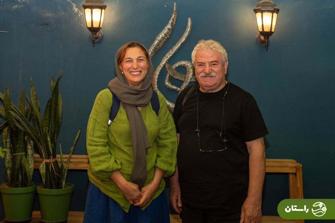 عکس | قاب صمیمانه فلامک جنیدی و بازیگر سریال مختارنامه