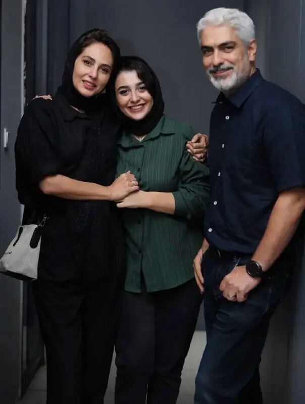 (عکس) رعنا آزادی ور با ظاهری متفاوت و زیبا کنار مهدی پاکدل