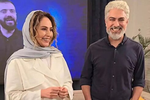 (عکس) رعنا آزادی ور با ظاهری متفاوت و زیبا کنار مهدی پاکدل