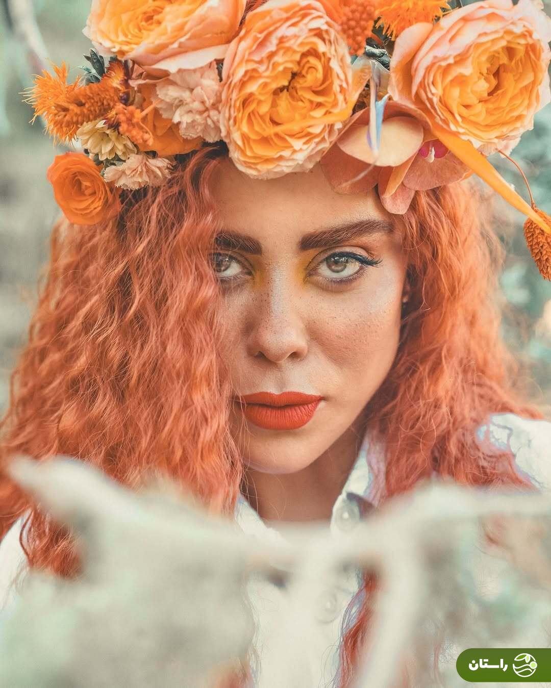 تصاویر جدید الهام اخوان، گندم سریال دودکش با موهای عجیب