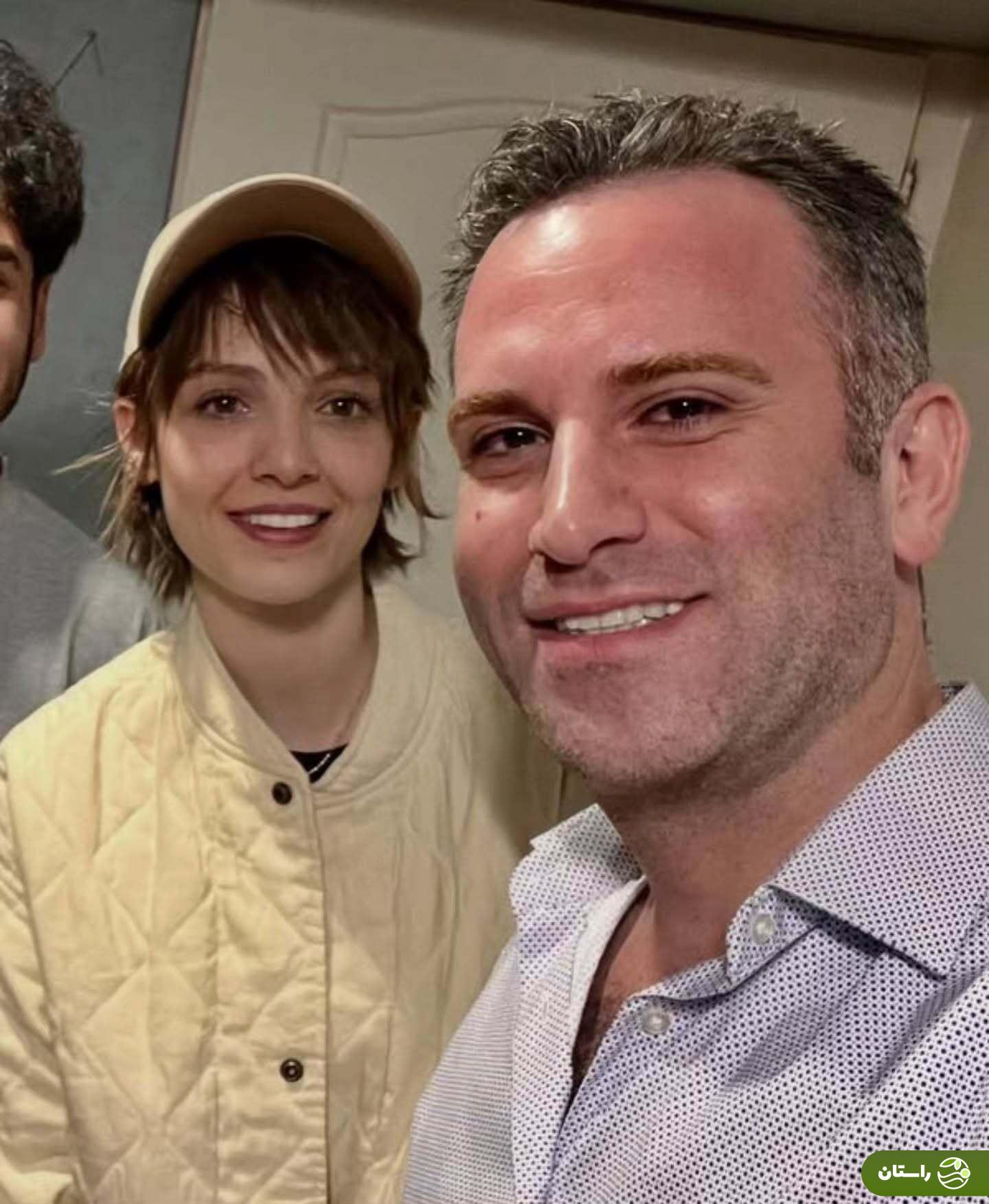 عکس | شیرین (مهسا حجازی) و امیر (هوتن شکیبا) شاد و خندان در پشت صحنه «تاسیان»