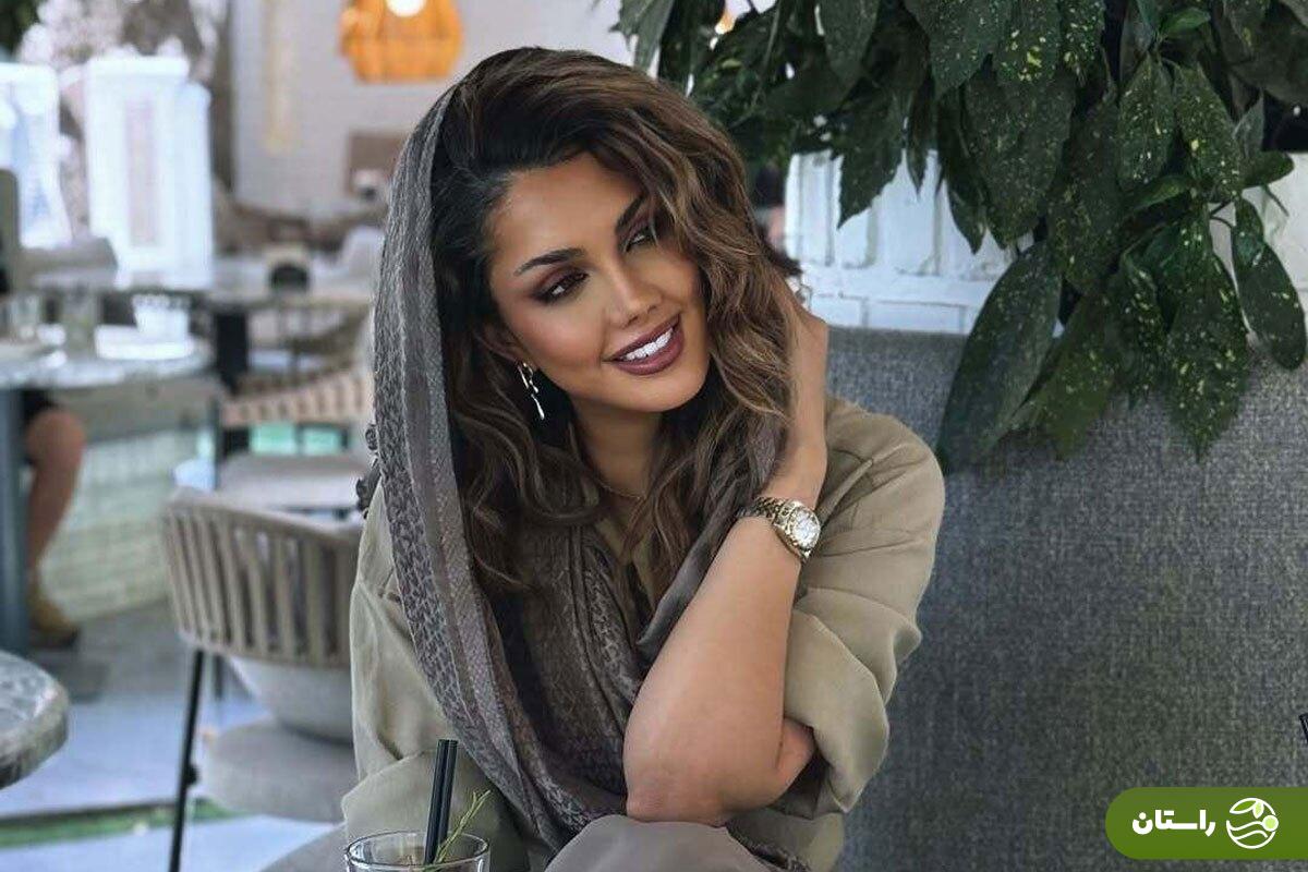 عکس | استایل شیک صبا تاجیک، همسر علیرام نورایی در کافه‌ای لوکس