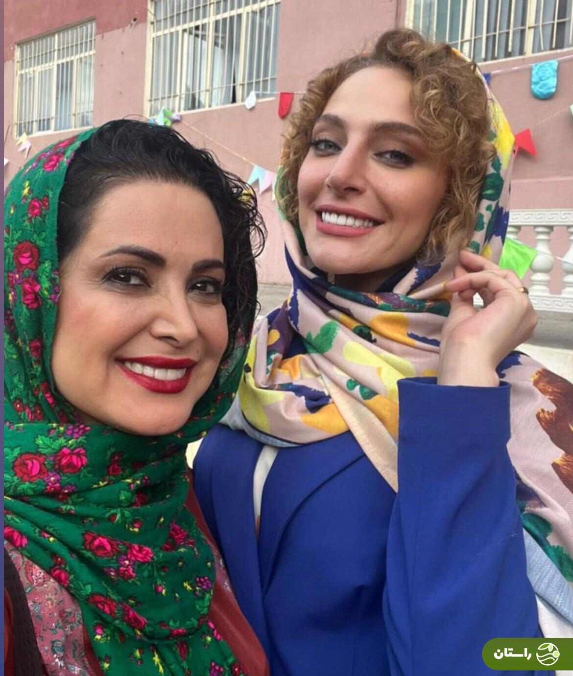 عکس صمیمانه نگین معتضدی و کمند امیرسلیمانی