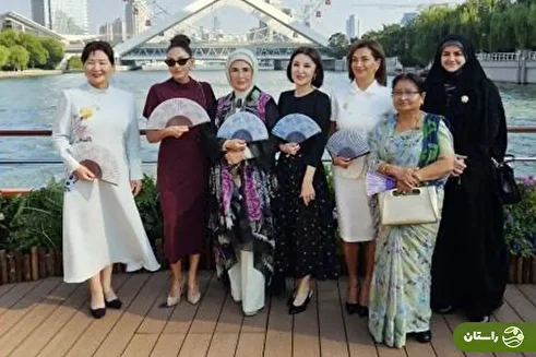 (ویدئو) رابطه صمیمانه همسر الهام علی‌اف و دختر پزشکیان