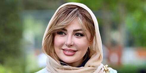 نیوشا ضیغمی با یک استایل آبی جلب‌توجه کرد