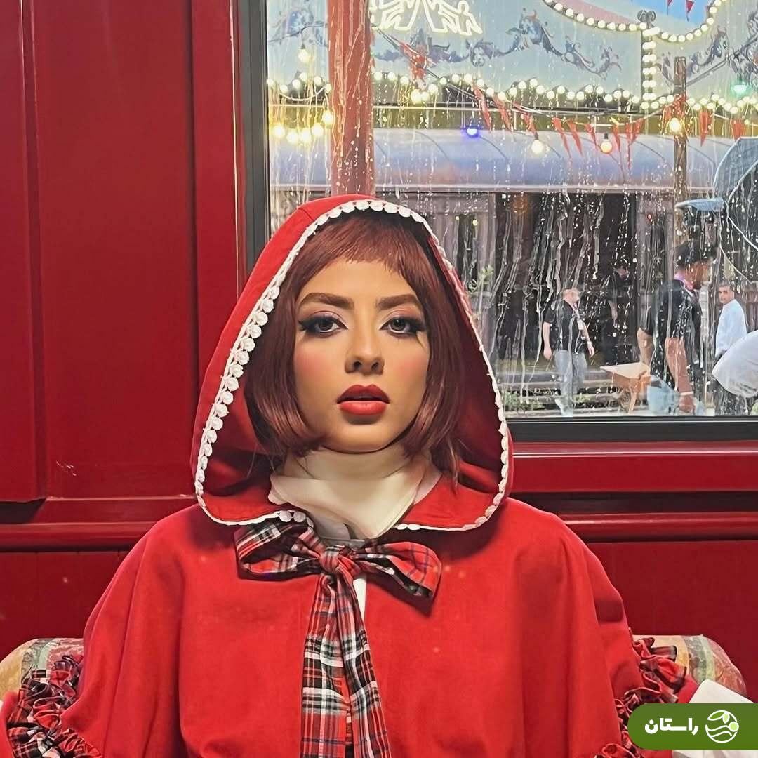 (عکس) آرمیتا قبادی بازیگر «زخم کاری» با ظاهری متفاوت در نقش «شنل قرمزی»