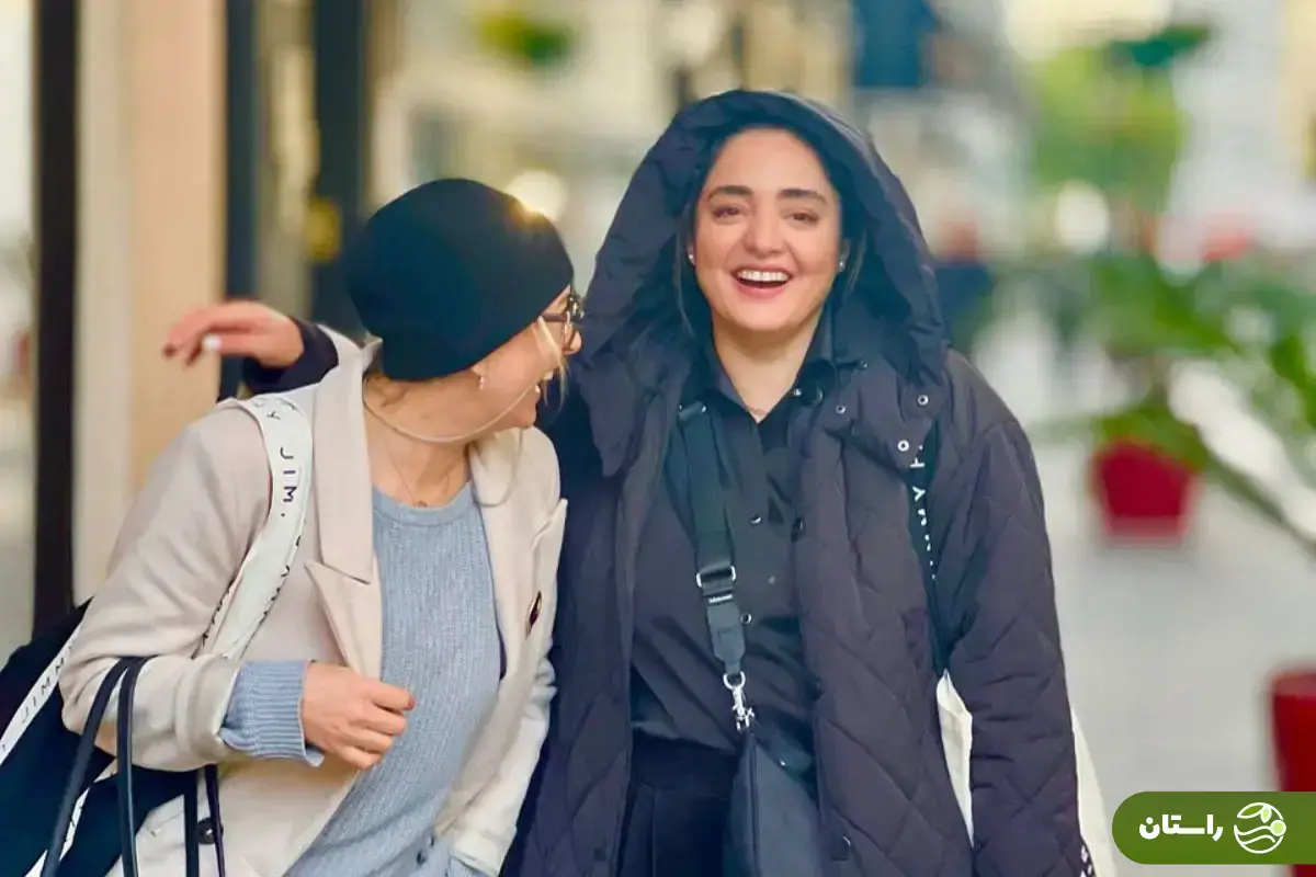 (عکس) فریبا نادری و دخترش در کنار نرگس محمدی و نگار فرهمند در شهر نیس فرانسه