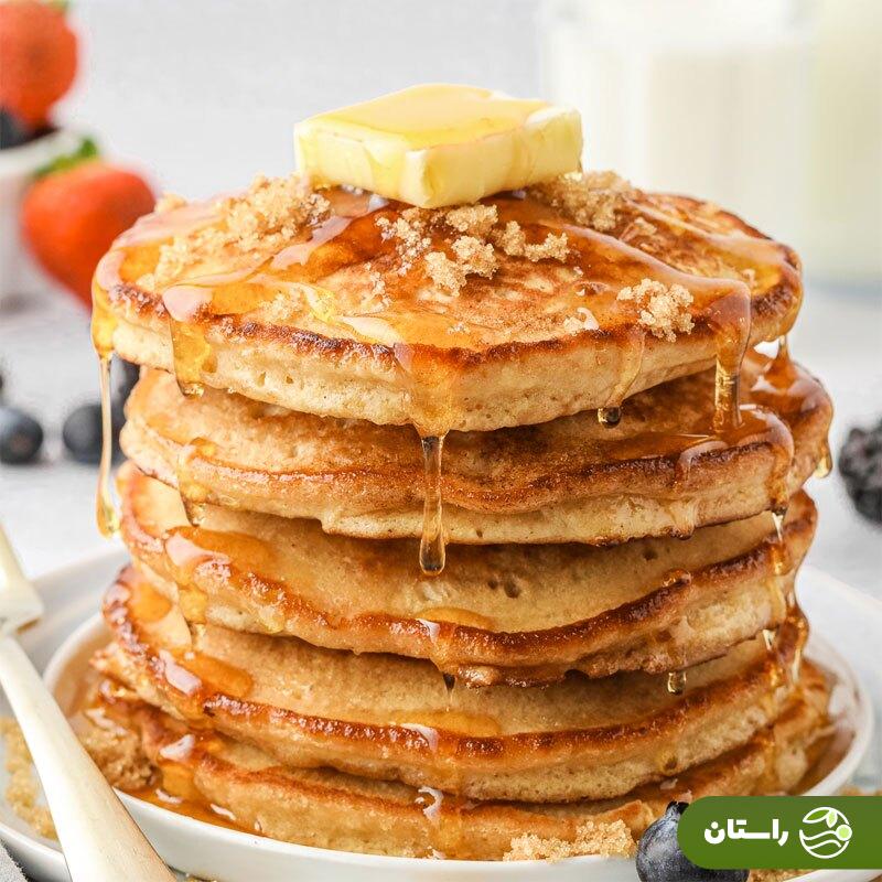 طرز تهیه پنکیک ساده به چند روش؛ پنکیک با ماست + پنکیک پروتئینی و رژیمی + پنکیک موز و پنکیک بدون آب