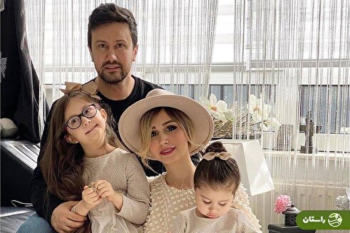 (عکس) سلفی زیبای شاهرح استخری با دخترش نبات