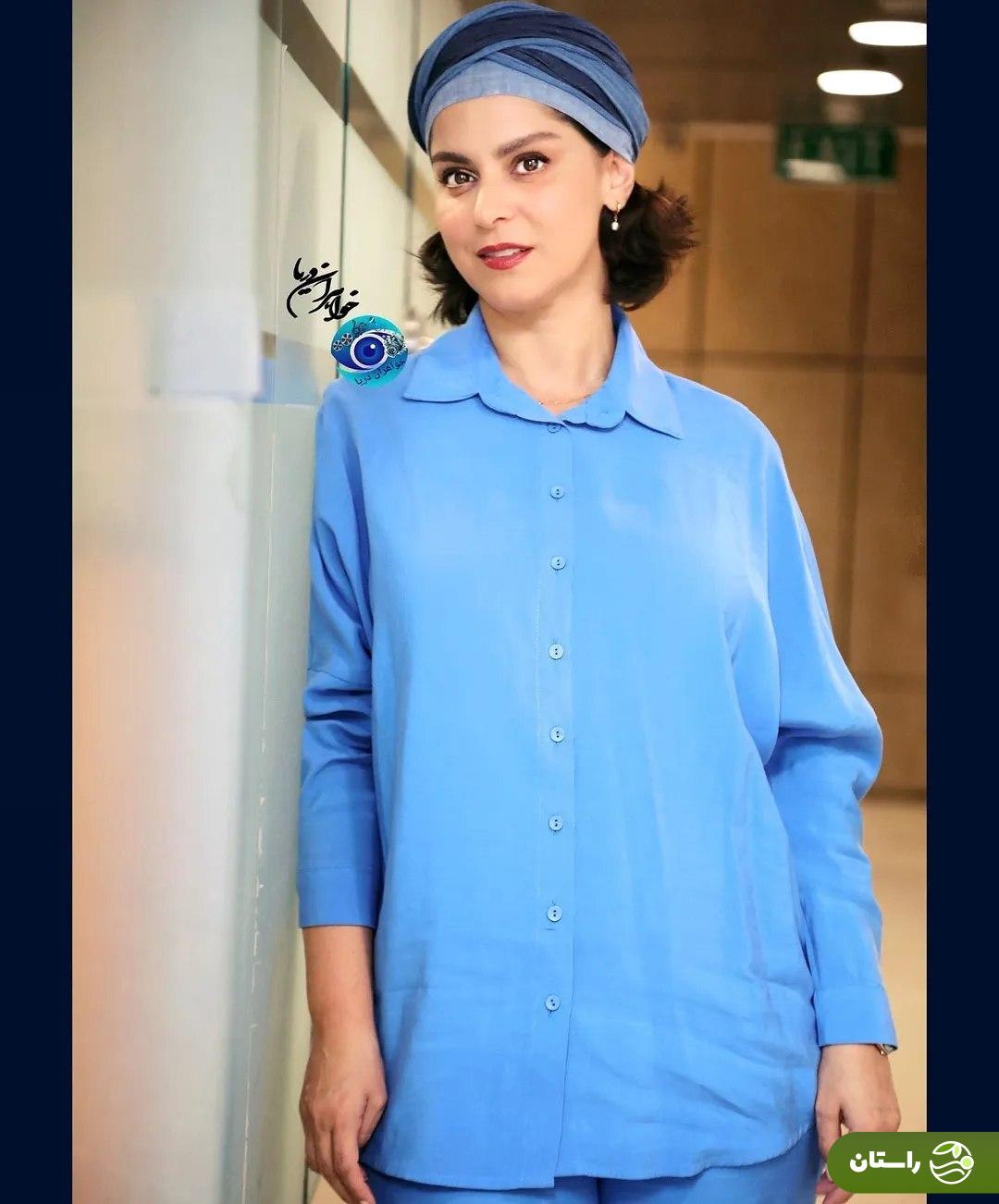 (تصاویر) غزل شاکری، آذر سریال شهرزاد با استایل آبی