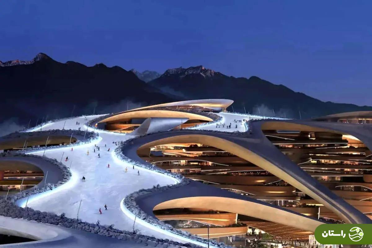 (عکس) کویر برفی؛ تروجینا، شگفتی جدید عربستان