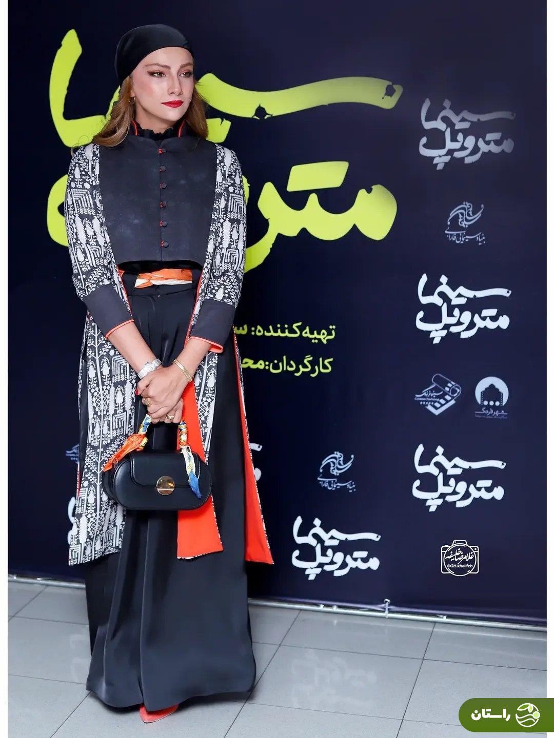 (تصاویر) ظاهر متفاوت محیا دهقانی در اکران خصوصی فیلم متروپل