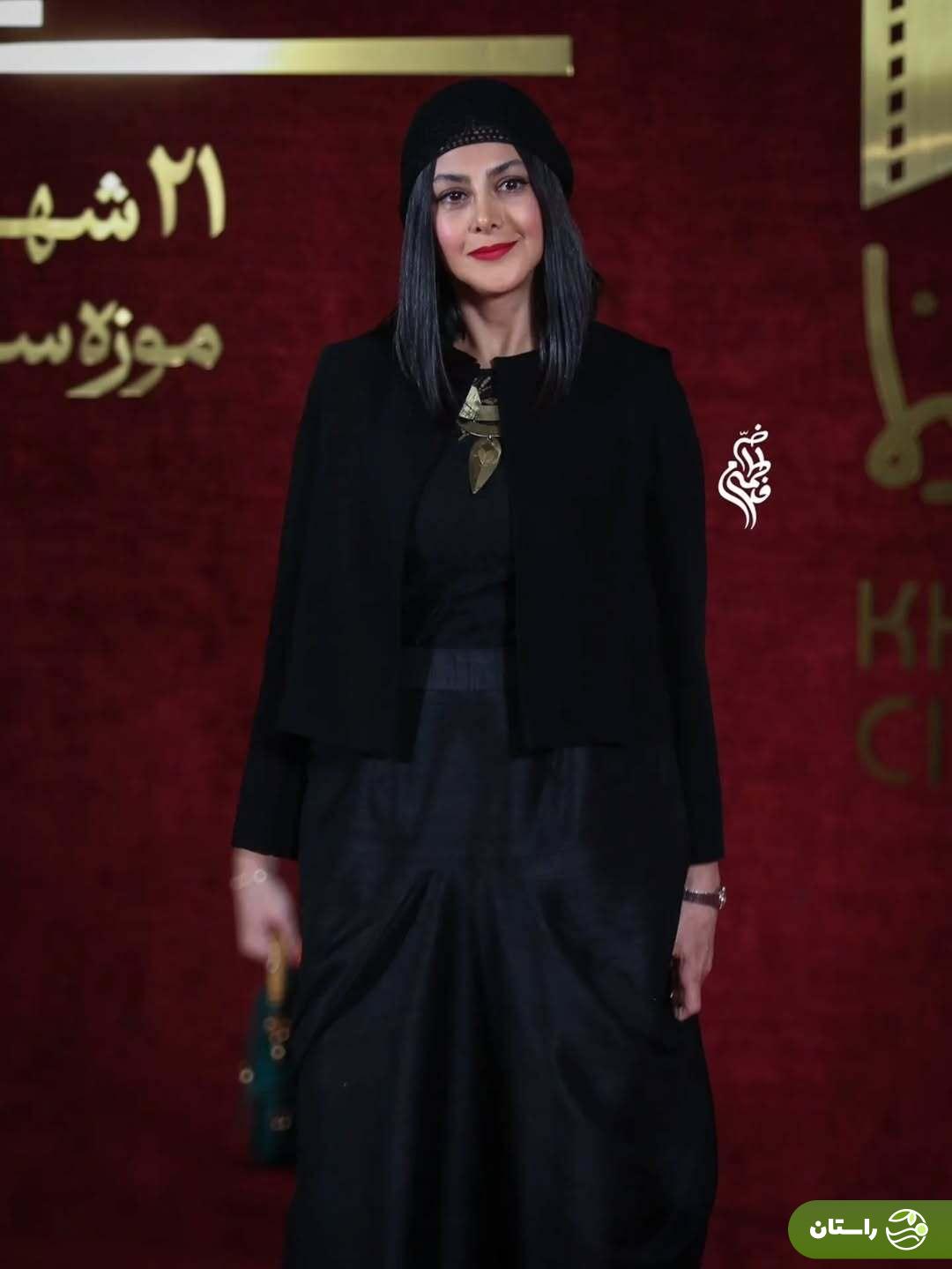 (تصاویر) استایل شیک و جذاب آزاده صمدی در مراسم روز ملی سینما