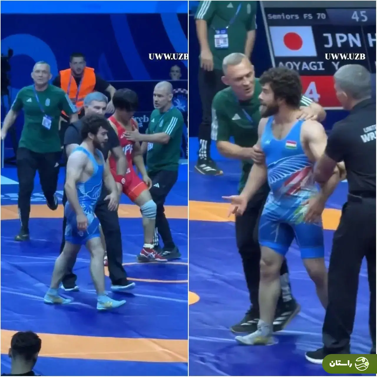 ماجرای عجیب کتککاری قهرمانان کشتی جهان روی تشک و داخل تونل! + تصاویر ماجرای عجیب کتککاری قهرمانان کشتی جهان روی تشک و داخل تونل! + تصاویر