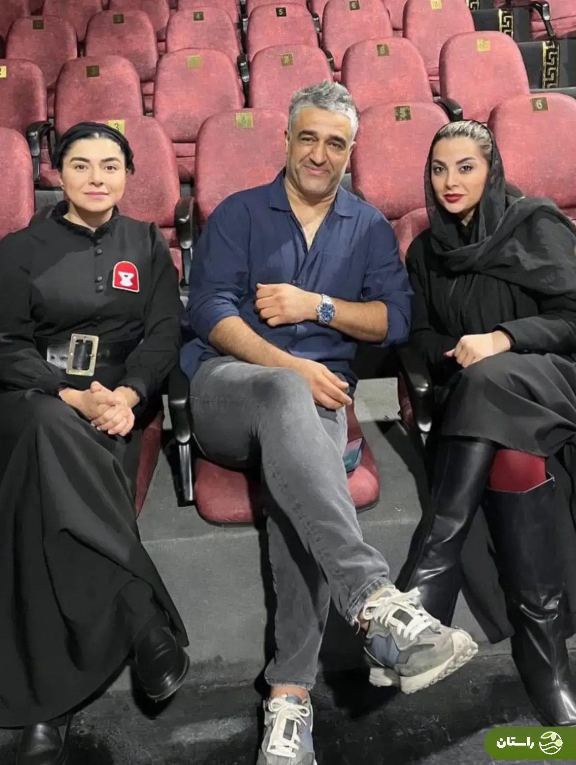 (عکس) همسر احمد مهرانفر، پژمان جمشیدی و خواهر بهنام بانی در یک قاب