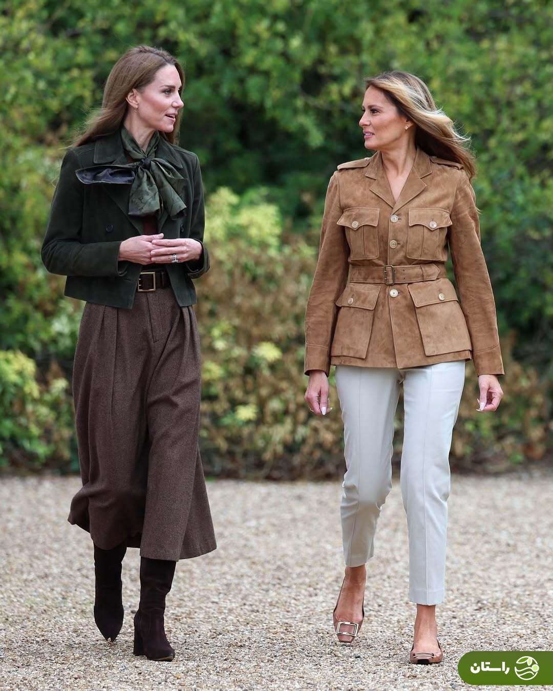 (تصاویر) دیدار و گفت و گوی کیت میدلتون و ملانیا ترامپ در باغهای فراگمور (تصاویر) دیدار و گفت و گوی کیت میدلتون و ملانیا ترامپ در باغهای فراگمور