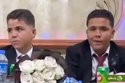 (ویدئو) جشن عروسی دو کودک در ادلب سوریه جنجال به پا کرد