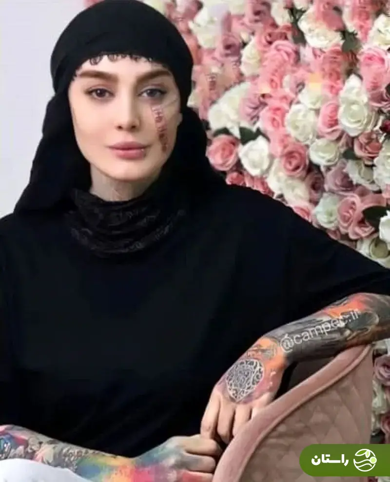 (عکس) تونل زمان؛ سحر قریشی در اولین فیلمش سال ۱۳۸۸؛ چهره قبل و بعد از تتو‌