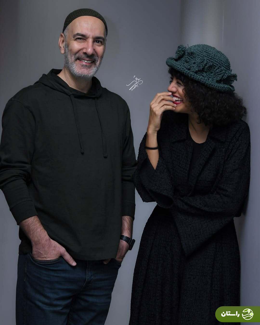 (تصاویر) بهنام تشکر، پاشا رستمی و نازنین کیوانی در پشت صحنه نمایش بار هستی