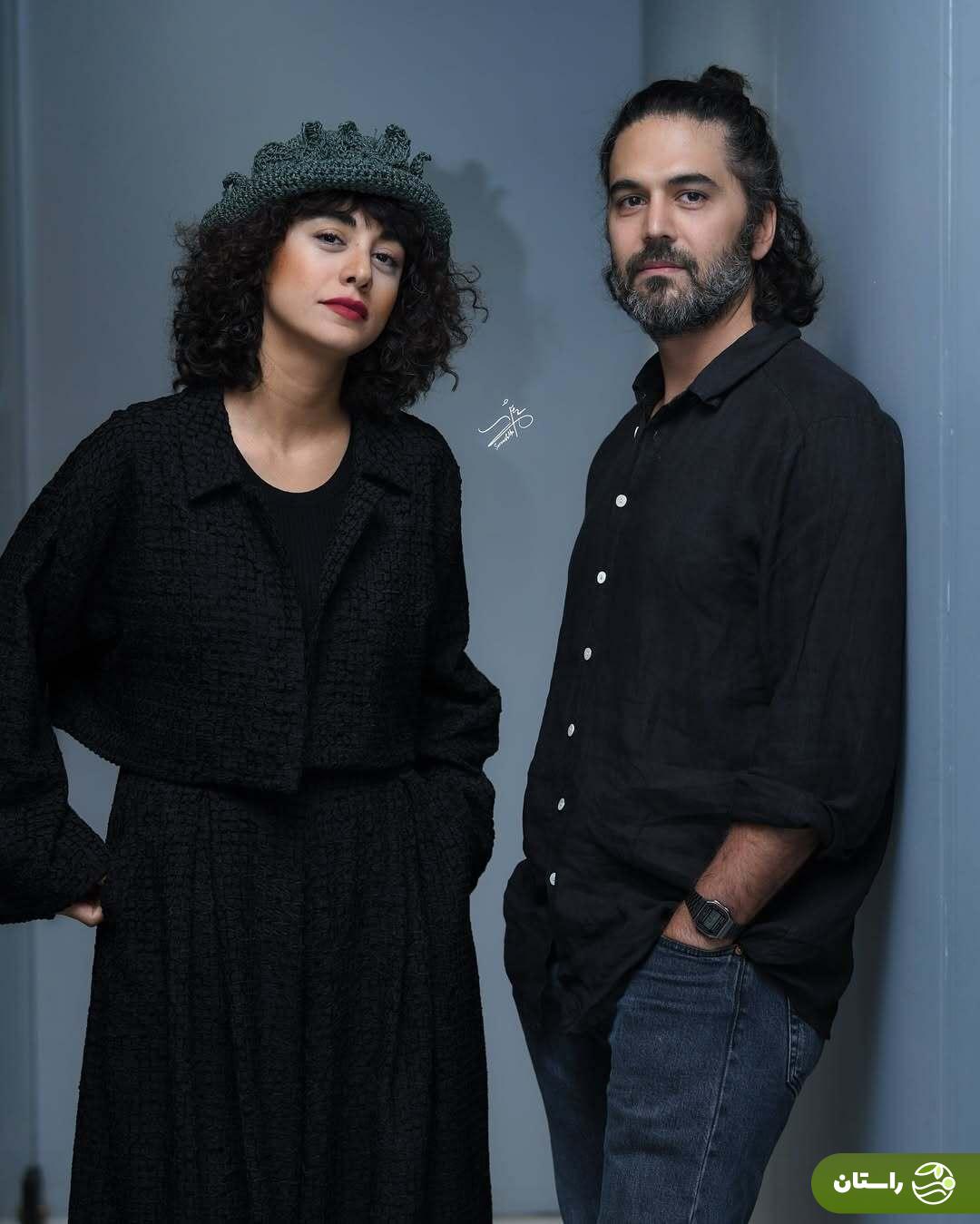(تصاویر) بهنام تشکر، پاشا رستمی و نازنین کیوانی در پشت صحنه نمایش بار هستی