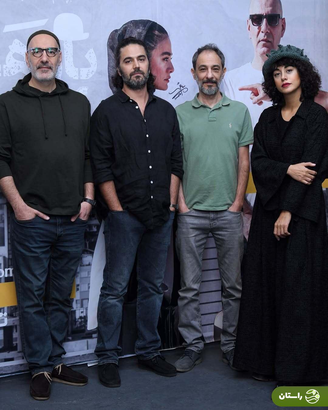 (تصاویر) بهنام تشکر، پاشا رستمی و نازنین کیوانی در پشت صحنه نمایش بار هستی