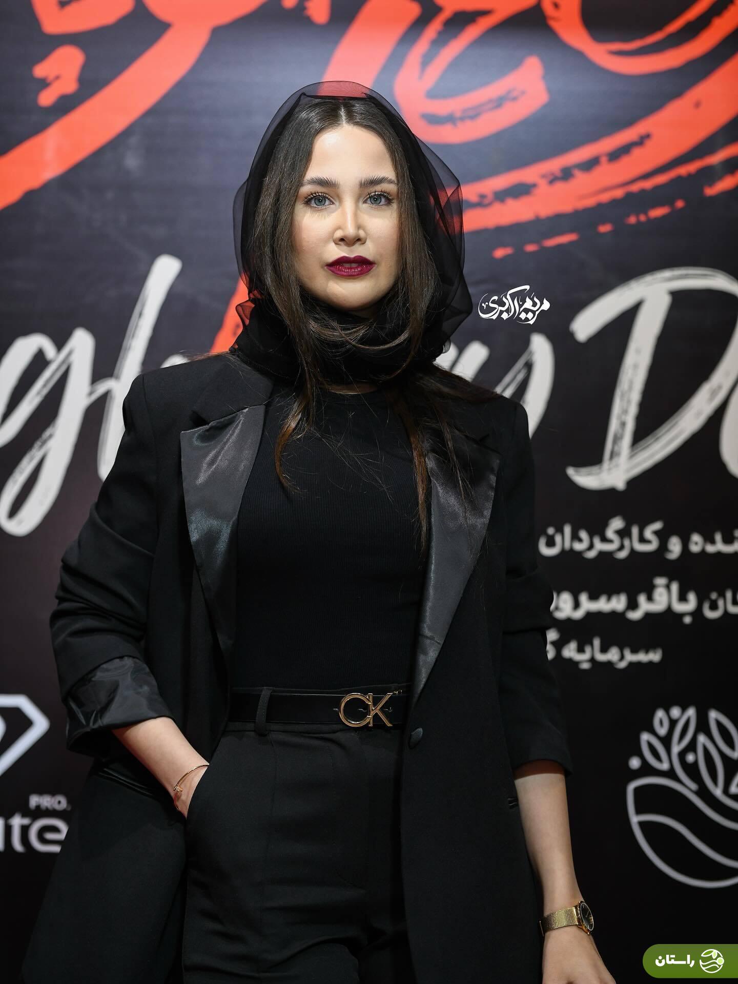 (تصاویر) تینا یلان، بازیگر سریال «اجل معلق» در اکران «گوزن‌های اتوبان»
