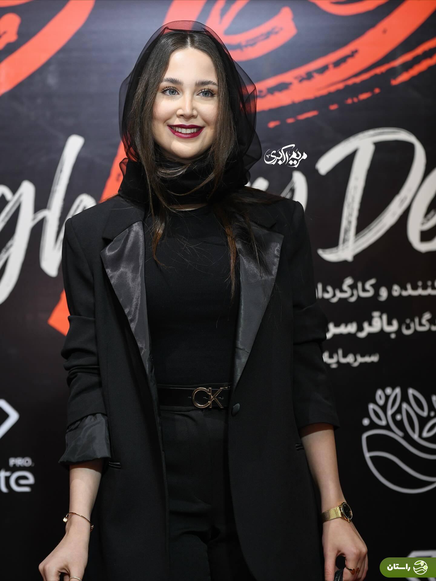 (تصاویر) تینا یلان، بازیگر سریال «اجل معلق» در اکران «گوزن‌های اتوبان»