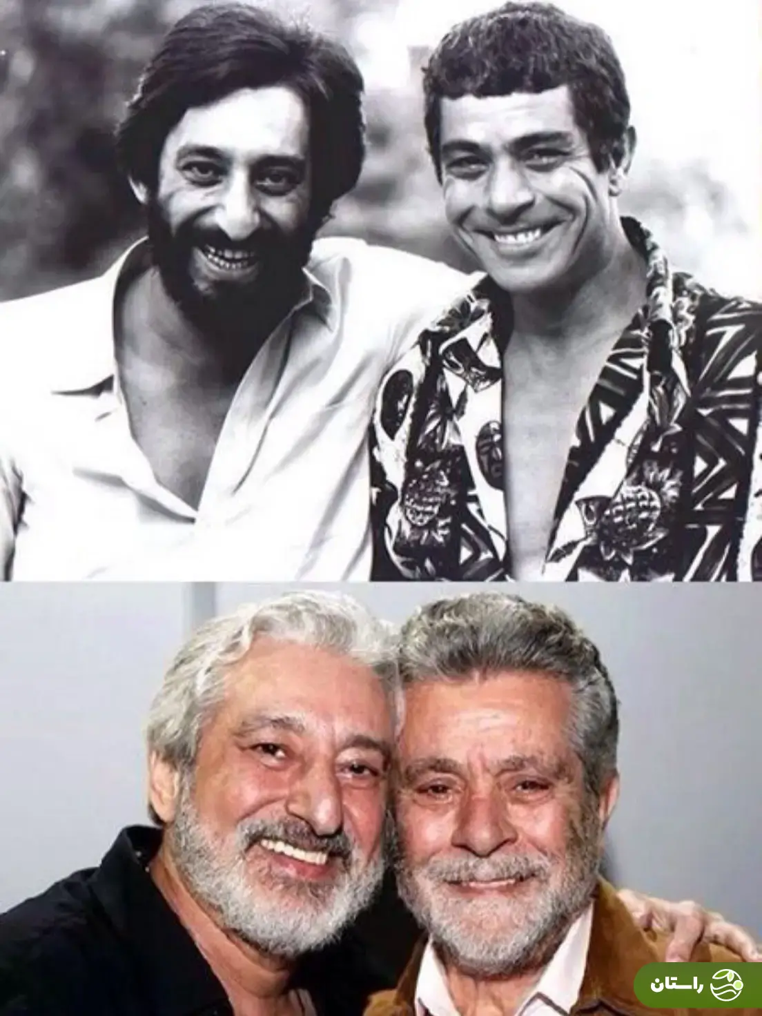 (عکس) تونل زمان؛ تغییر چهره بهروز وثوقی و ابی در یک قاب