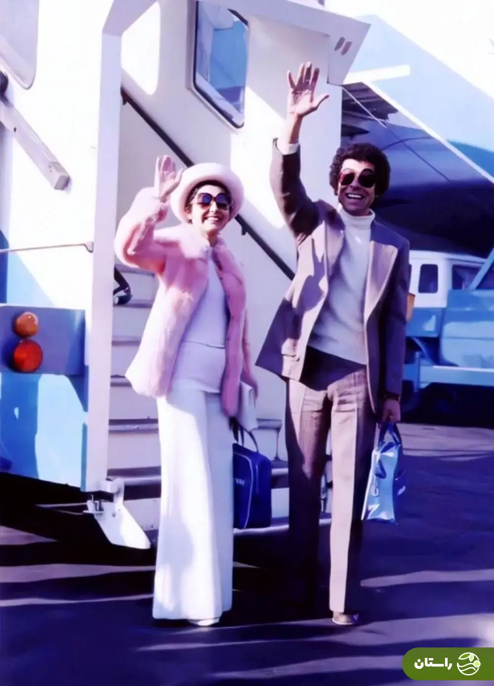 (عکس) تونل زمان؛ گوگوش و بهروز وثوقی در پشت صحنه «ممل آمریکایی»؛ سال ۵۳ (عکس) تونل زمان؛ گوگوش و بهروز وثوقی در پشت صحنه «ممل آمریکایی»؛ سال ۵۳