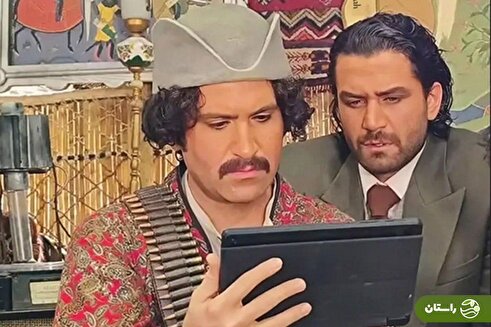 (عکس) هوتن شکیبا در نقش سرکرده ایل قشقایی در پشت صحنه سریال سووشون