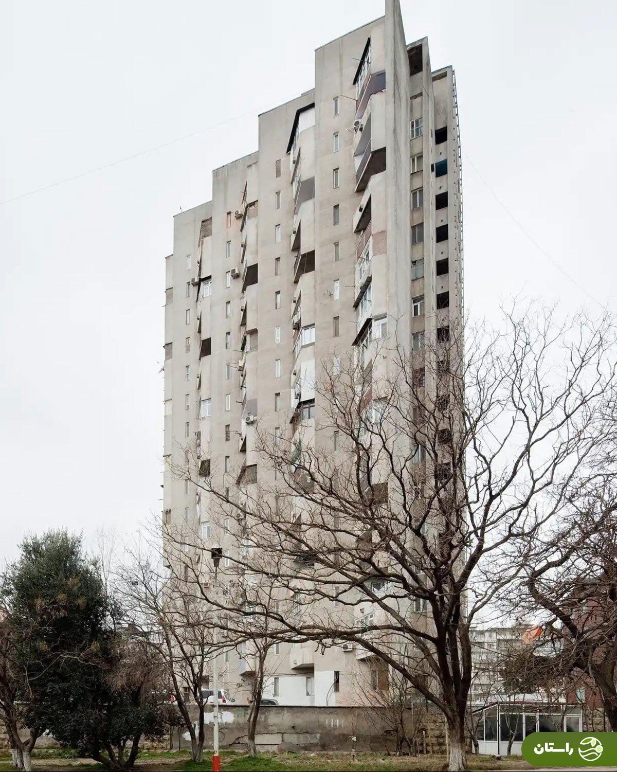 (عکس) نمادی از معماری مدرن شوروی در باکو