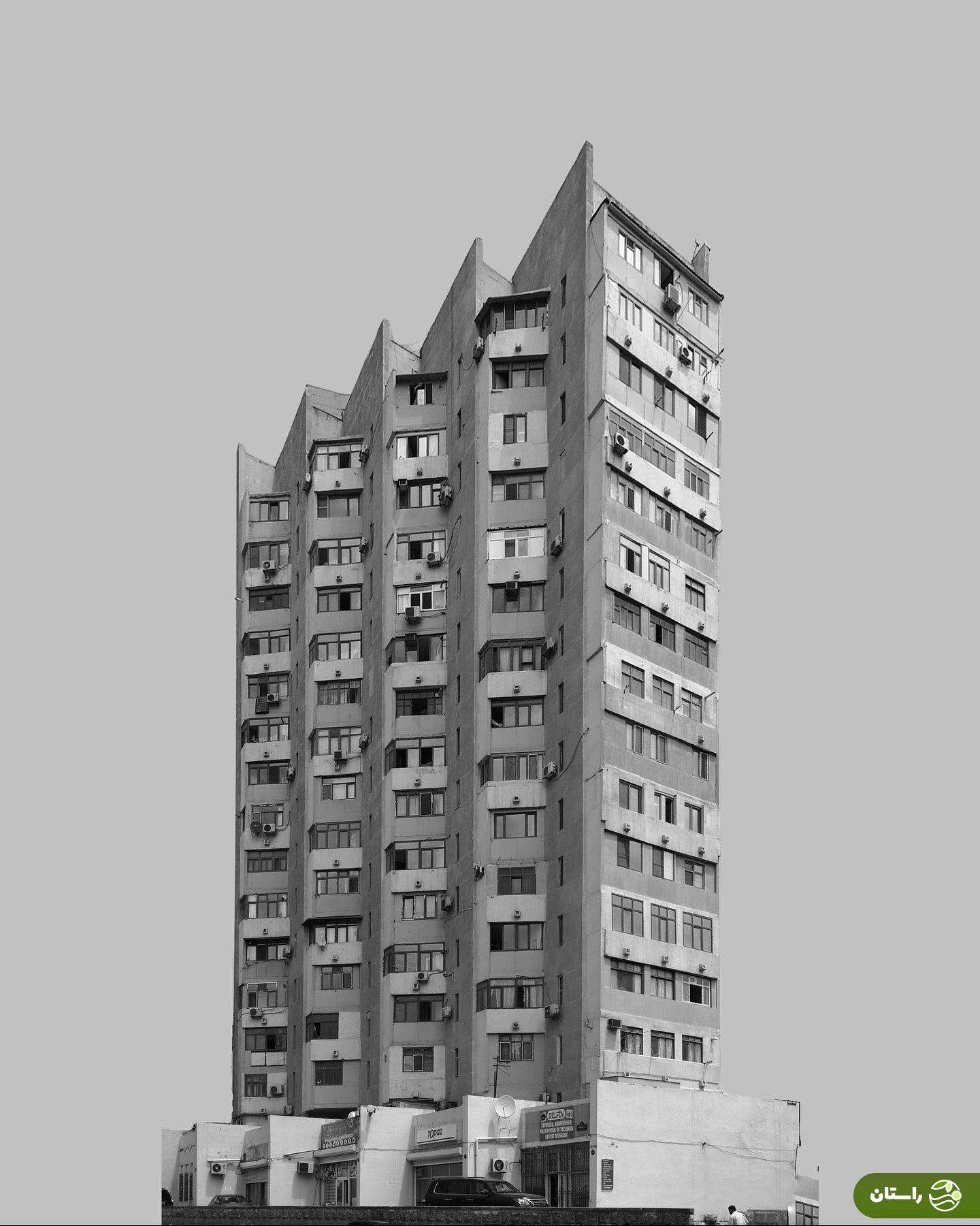 (عکس) نمادی از معماری مدرن شوروی در باکو