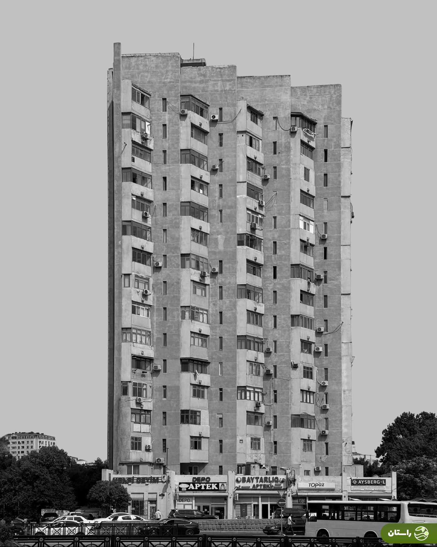 (عکس) نمادی از معماری مدرن شوروی در باکو