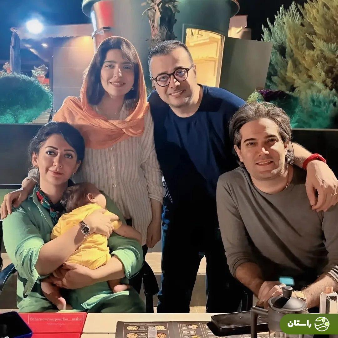 (عکس) دیدار سپند امیرسلیمانی و مونا کرمی با امیرعلی نبویان و همسرش در انزلی