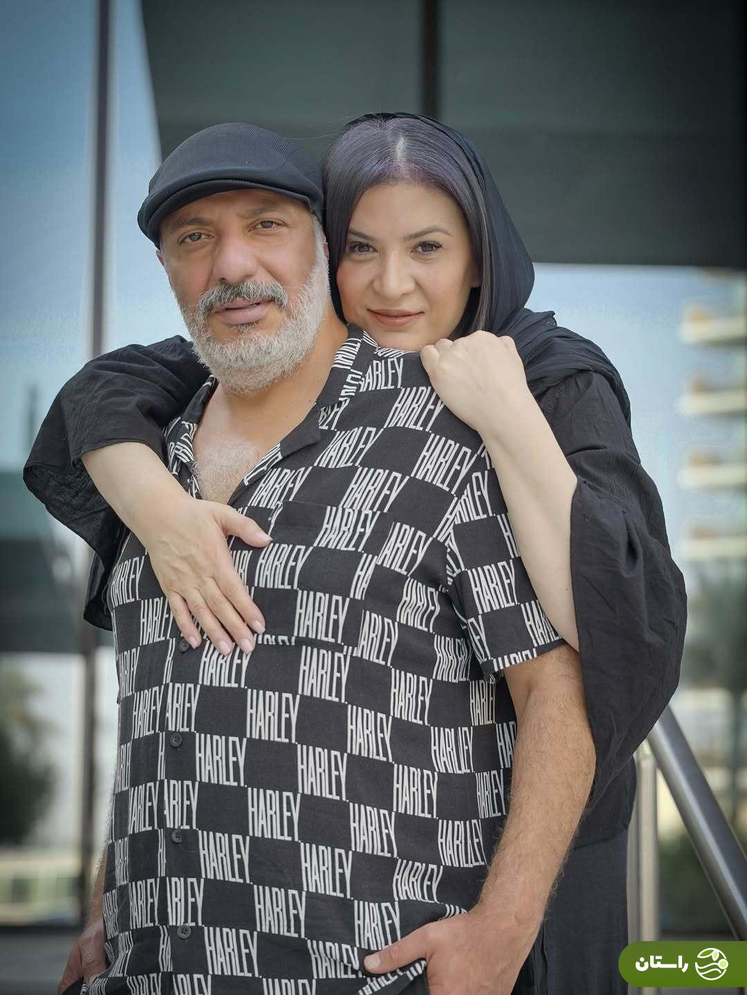 (عکس) قاب عاشقانه ریما رامین‌فر همایِ سریال پایتخت و همسرش امیر جعفری