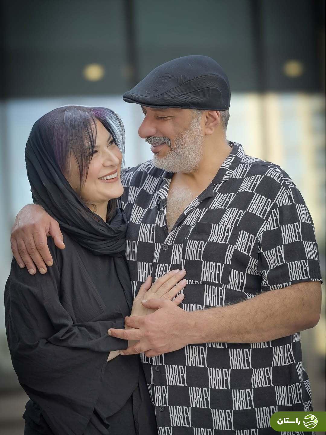 (عکس) قاب عاشقانه ریما رامین‌فر همایِ سریال پایتخت و همسرش امیر جعفری