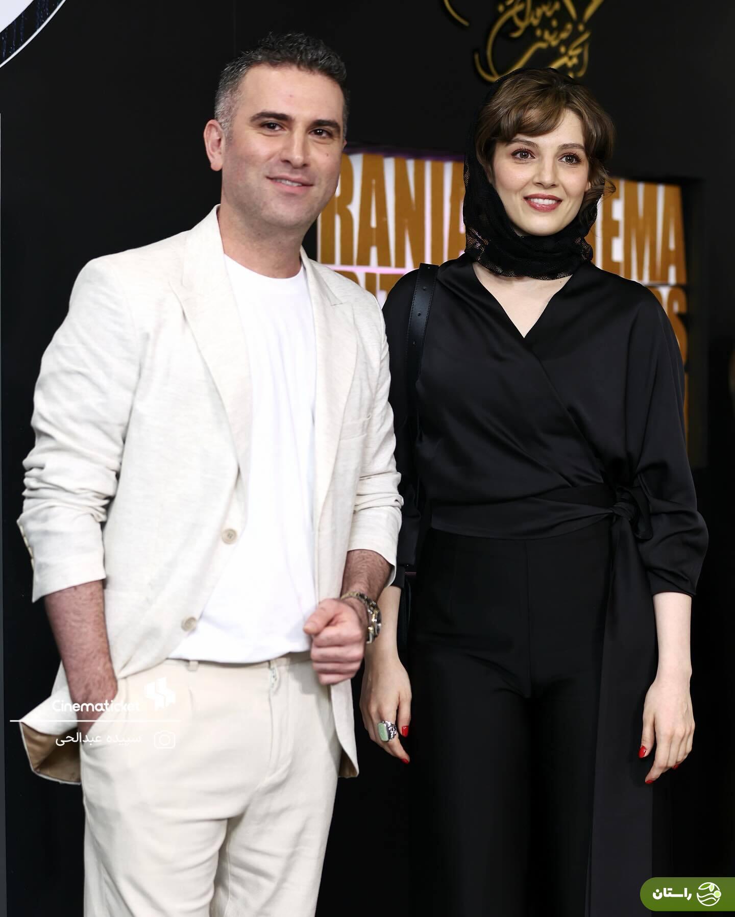 (تصاویر) مهسا حجازی  و هوتن شکیبا در جشن منتقدان سینما