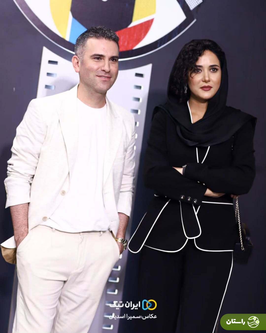 (تصاویر) مهسا حجازی  و هوتن شکیبا در جشن منتقدان سینما