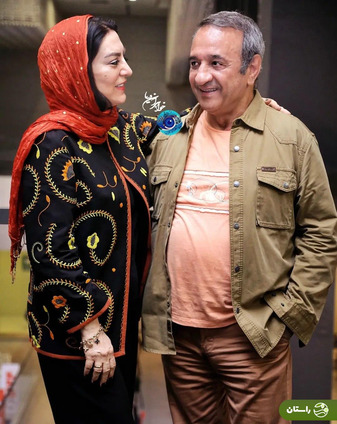 تصاویر عاشقانه علی اوسیوند و همسرش حمیرا ریاضی ۲۶ سال پس از ازدواج