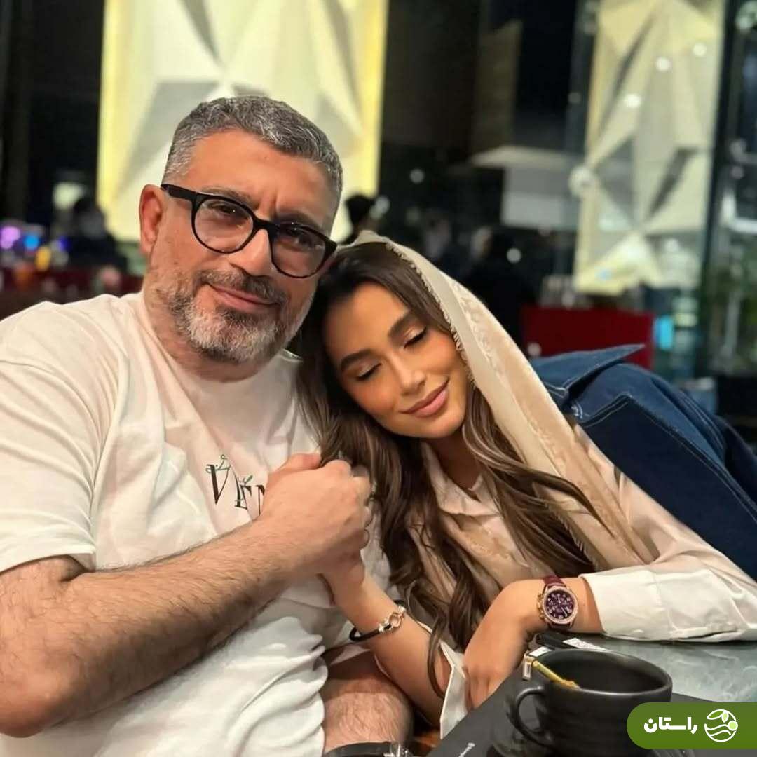 تصاویر عاشقانه رضا رشیدپور با دخترش هلن