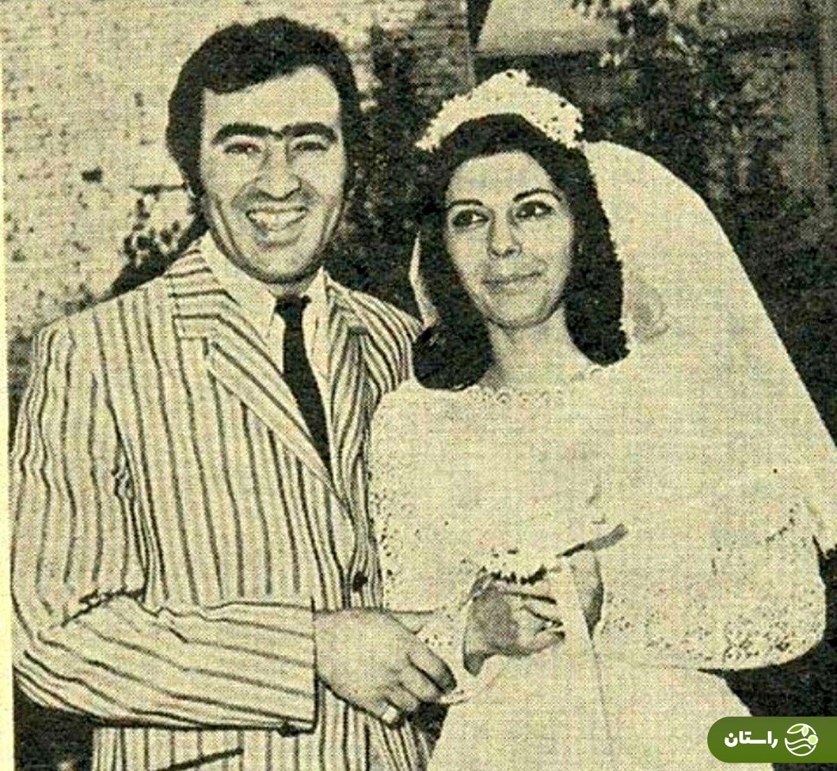 (عکس) تونل زمان؛ مراسم عروسی ثریا قاسمی و رحیم برفراز؛ سال ۱۳۴۹