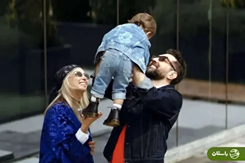 (تصاویر) سفر لاکچری بهرام رادان، همسر و فرزندش به یونان