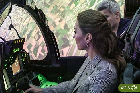 (تصاویر) بازدید کیت میدلتون از  پایگاه هوایی سلطنتی کانینگسبی